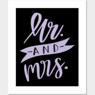 wedding couple lettering Posters and Art